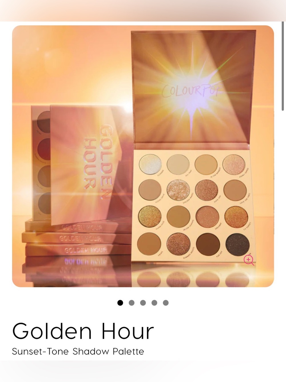ColourPop Golden Hour Eyeshadow Palette — Golds, Browns & Bronze
